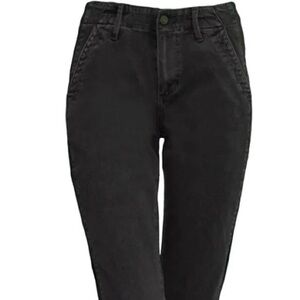 PAIGE Mayslie Tuexdo Stripe Black Women Jogger Jeans